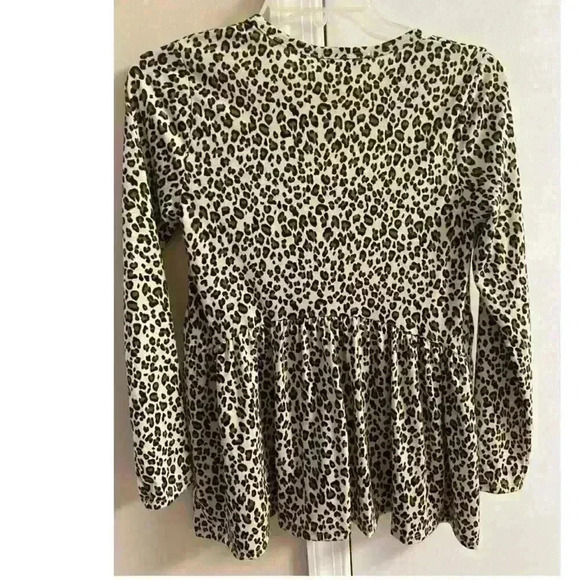NWT GAZE Leopard Print Ruffle Hem, XS - Picture 3 of 5